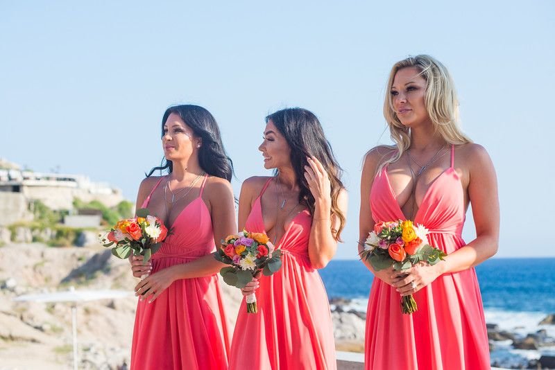 Bridesmaids waiting for Bride at The Cape Wedding Ceremony