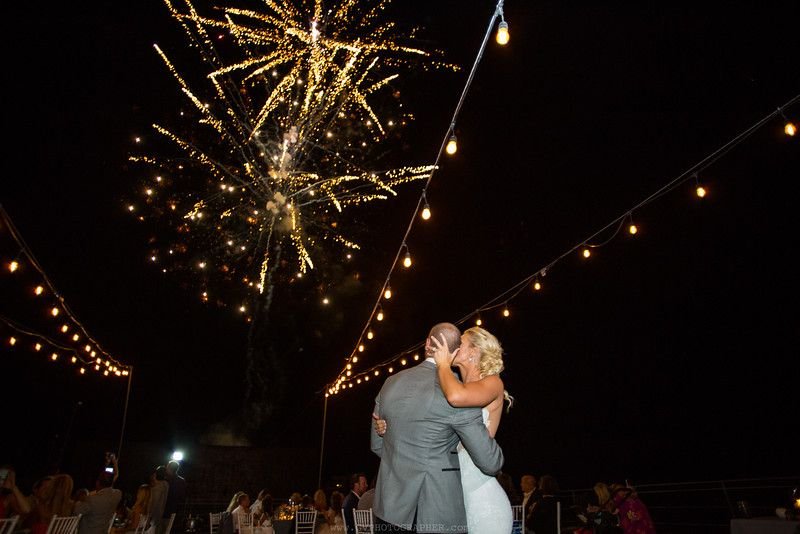 Fireworks at the Cape Rooftop Cabo Wedding Services