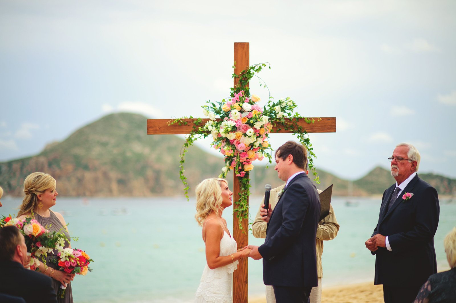 Beach Wedding Ceremony in Mexico at Villa la Estancia by Cabo Wedding Services