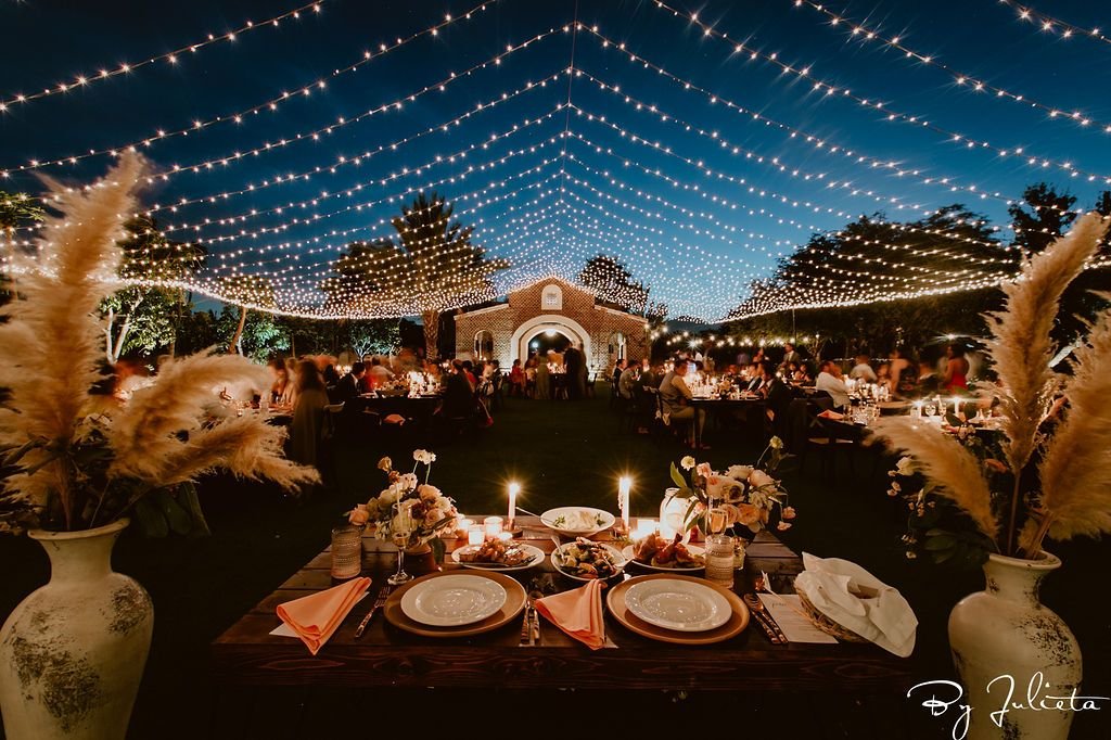 This is what it looked like from the Bride and Grooms table at their wedding at Flora Farms, in Cabo San Lucas, Mexico. Cabo Wedding Services was the Wedding Planner.