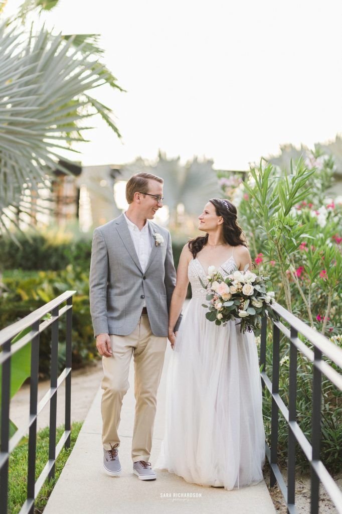 Bride and Groom Photo Session at The Cape in Los Cabos right after the Ceremony in Los Cabos Mexico