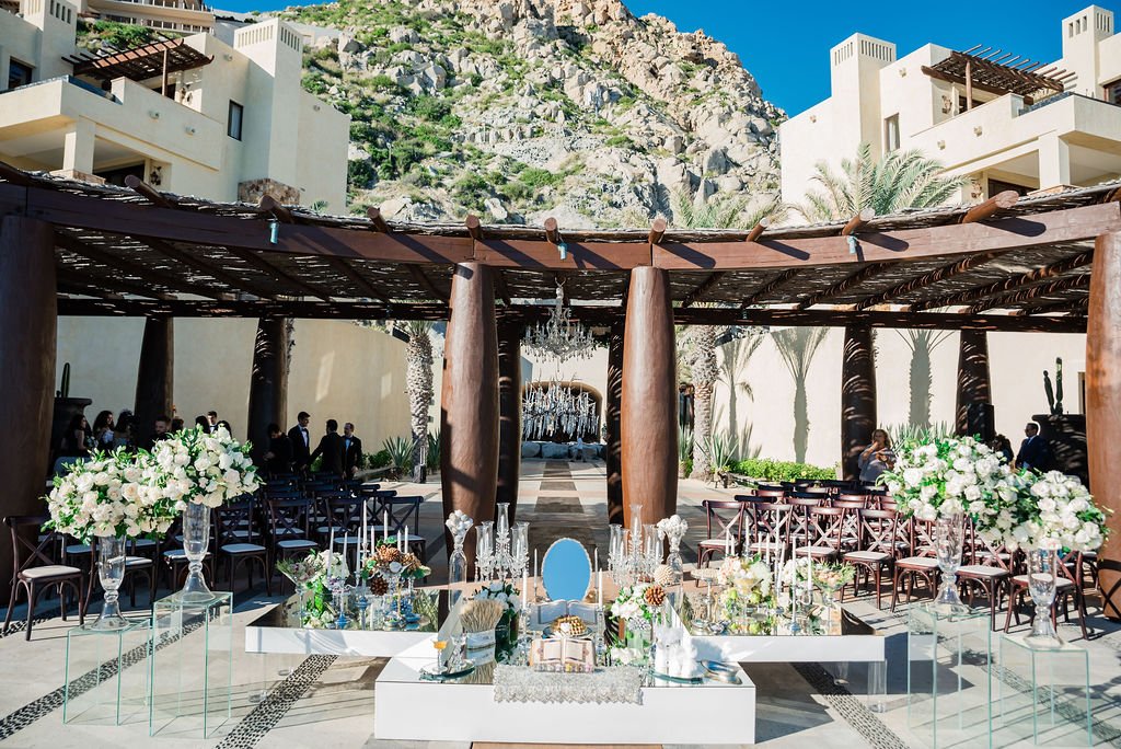 Persian Wedding in Los Cabos Mexico. Destination Wedding at the Waldorf Astoria. Wedding planning was done by Cabo Wedding Services.