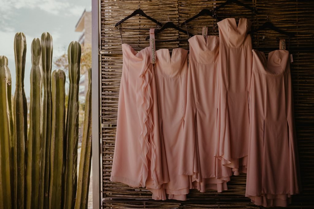 Bridesmaid Dresses that were taken by Xico Gutierrez, Wedding Photographer at Solaz Los Cabos. Cabo Wedding Services Wedding Planning company