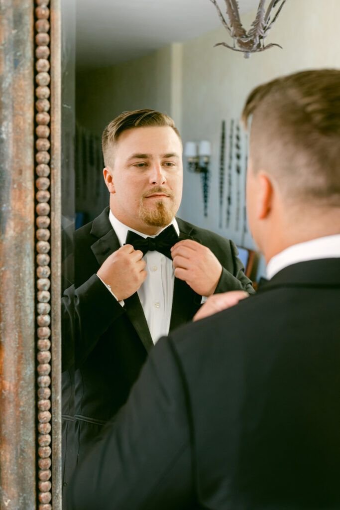 Groom getting ready in his Grooms Suite at Waldorf Astoria in Los Cabo Mexico. Cabo Wedding Services was the Wedding Planning company in Los Cabos who coordinated this Wedding