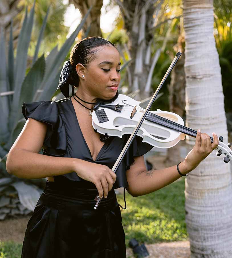 Gallery of Music themed wedding in Cabo San Lucas, executed by expert Cabo wedding planners.